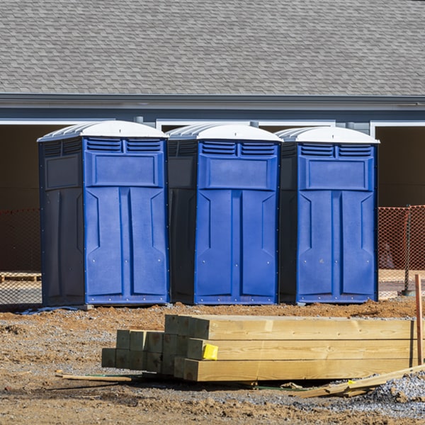 what is the expected delivery and pickup timeframe for the portable toilets in Black Diamond FL